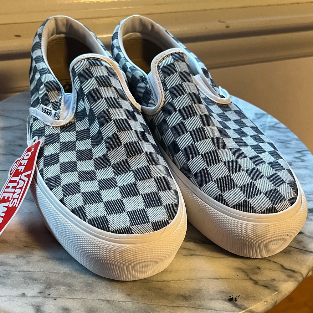 Vans platform slip on checkerboard New